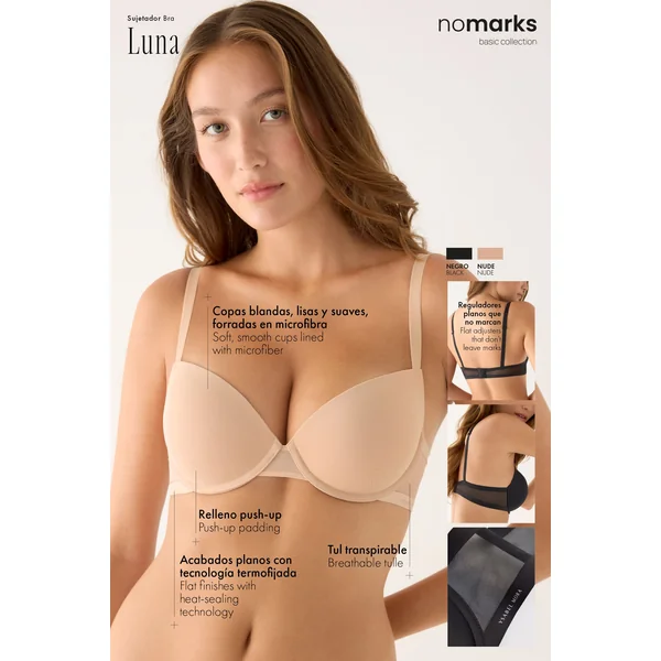 soutien-gorge push-up nomarks Luna nude