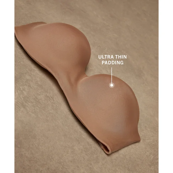 Soutien-gorge push-up sans bretelles à armatures préformé Smooth - Beige