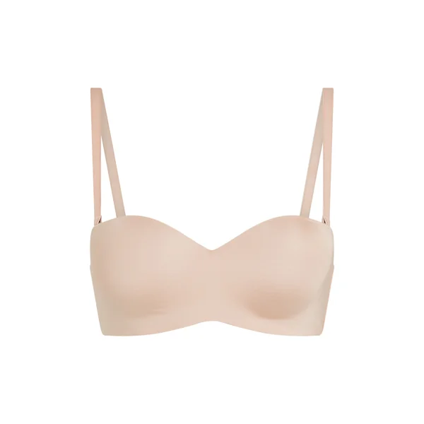 Soutien-gorge push-up sans bretelles à armatures préformé Smooth - Beige