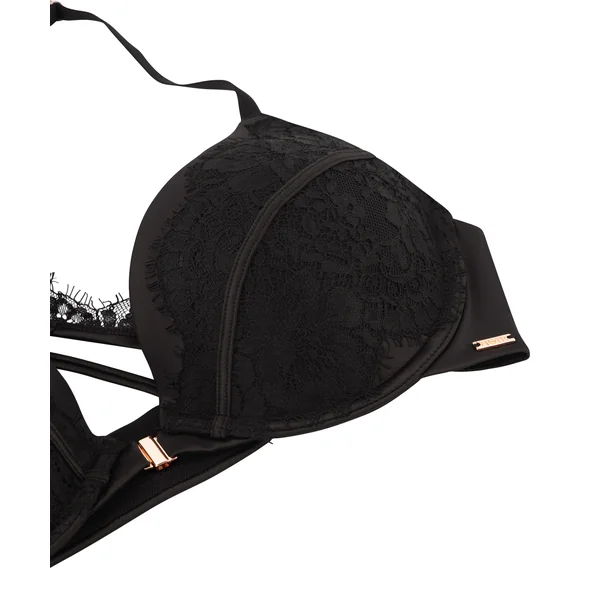 Soutien-gorge push-up à armatures préformé Chalice - Noir