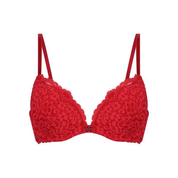 Soutien-gorge push-up à armatures rembourré Rose - Rouge