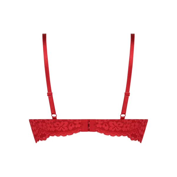 Soutien-gorge push-up à armatures rembourré Rose - Rouge