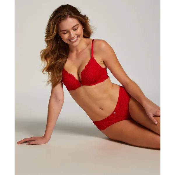 Soutien-gorge push-up à armatures rembourré Rose - Rouge
