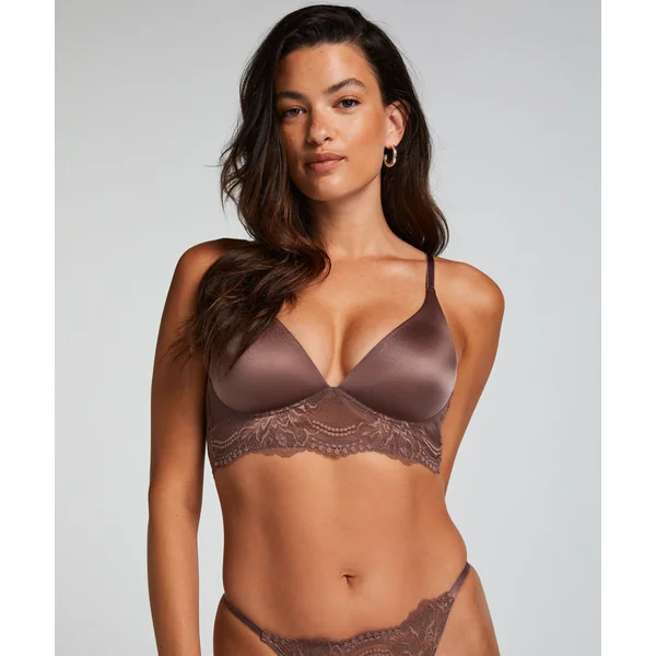 Soutien-gorge rembourré sans armatures Leonie - Marron