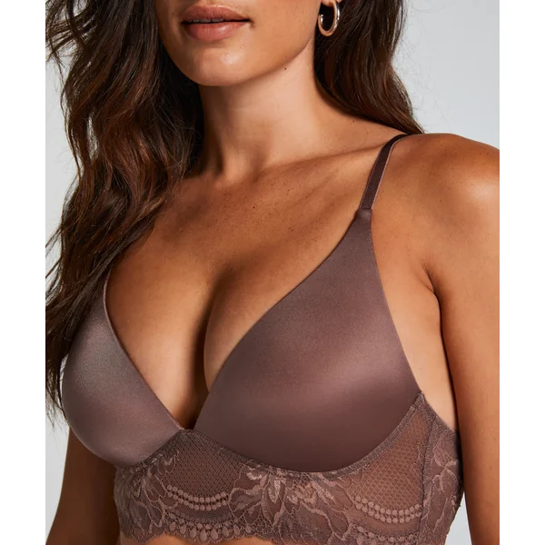 Soutien-gorge rembourré sans armatures Leonie - Marron