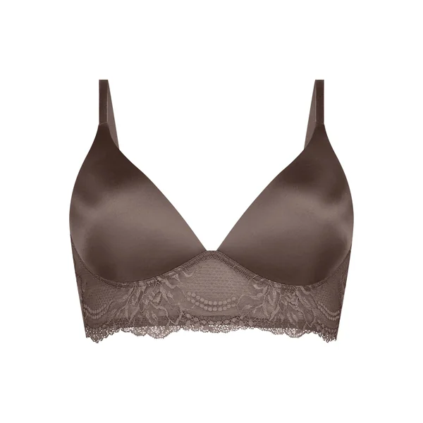 Soutien-gorge rembourré sans armatures Leonie - Marron