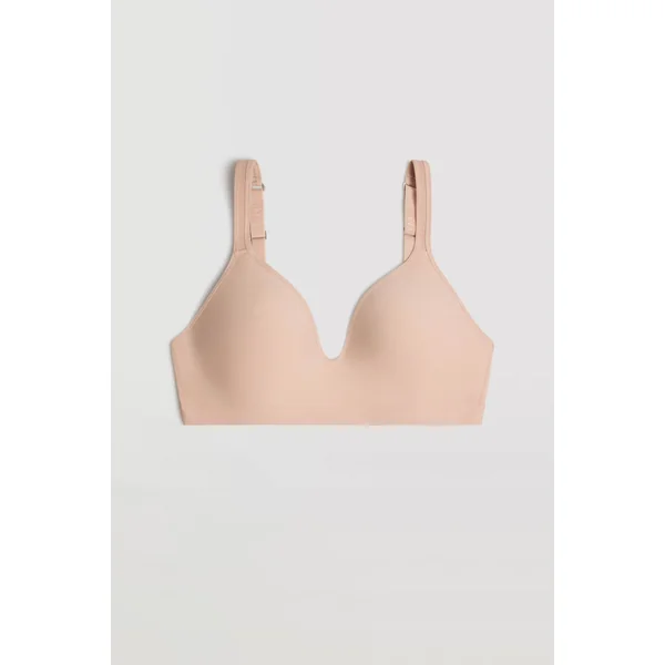 Soutien-gorge rembourré sans armatures nude