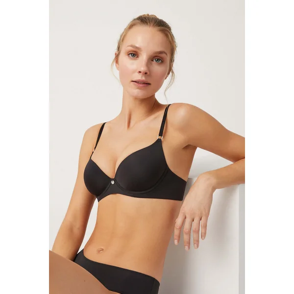 Soutien-gorge rembourré à armatures noir