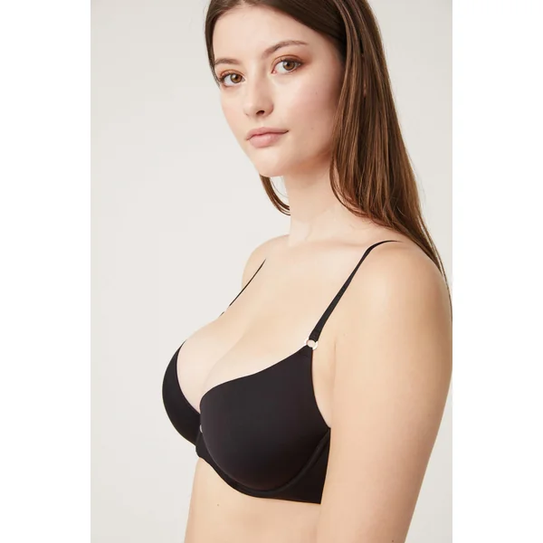 Soutien-gorge rembourré à armatures noir