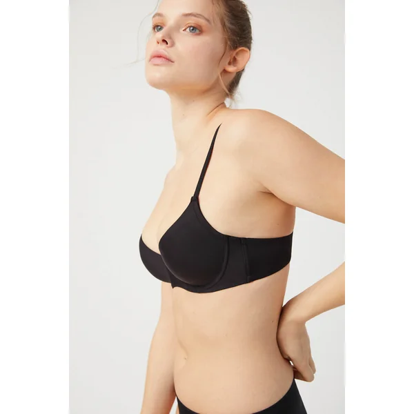Soutien-gorge rembourré à armatures noir
