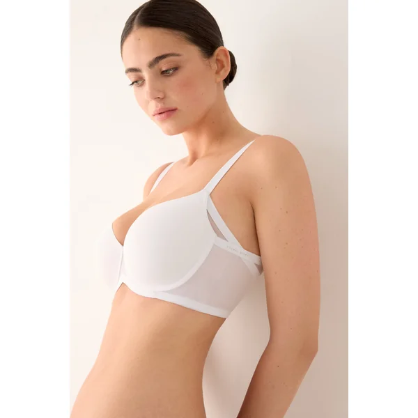 Soutien-gorge rembourré à armatures Nomarks, blanc