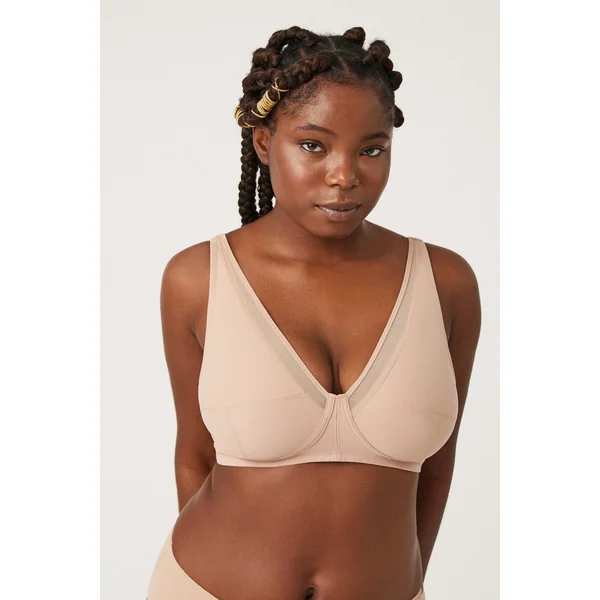 Soutien-gorge réducteur triangle nude
