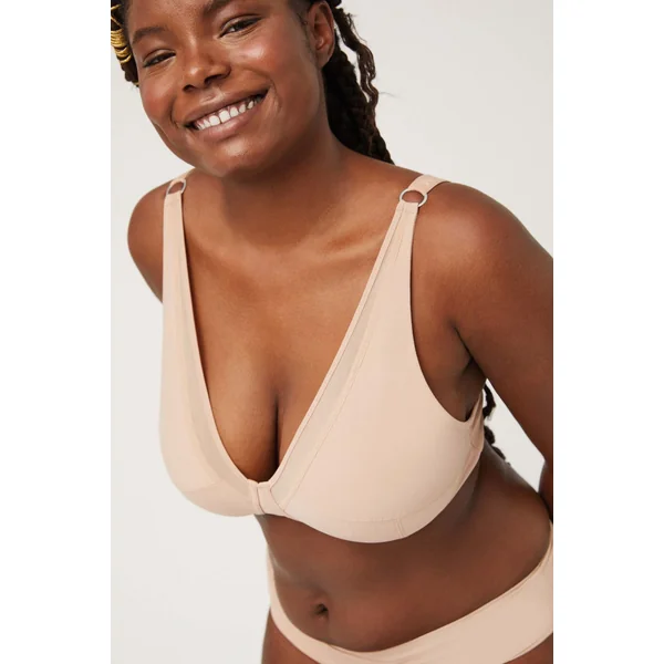 Soutien-gorge réducteur triangle nude