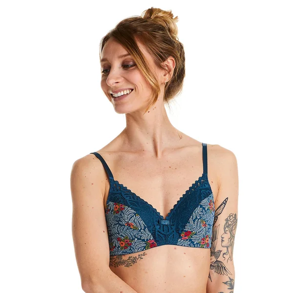 Soutien-gorge souple multico bleu Paprika