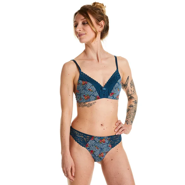 Soutien-gorge souple multico bleu Paprika