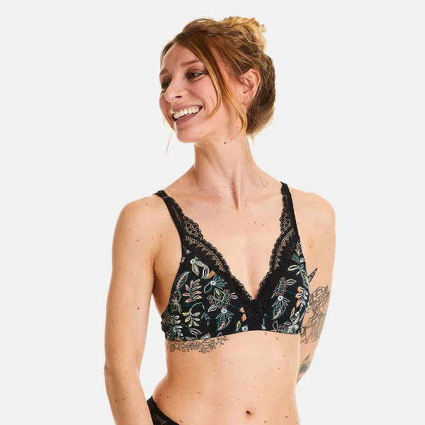 Soutien-gorge souple noir Ivresse