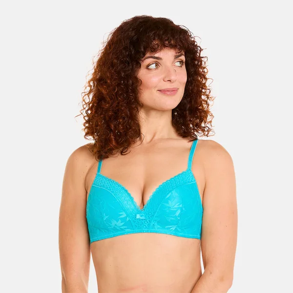 Soutien-gorge souple sans armatures turquoise Savane