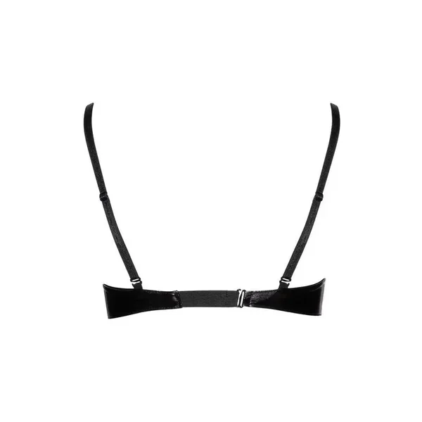 Soutien-gorge vinyle noir