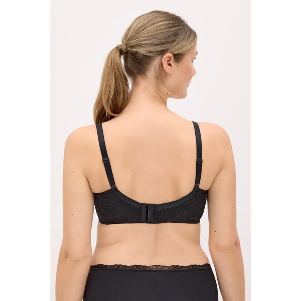Soutien-gorge à armatures avec rembourrage et détails en dentelle noire