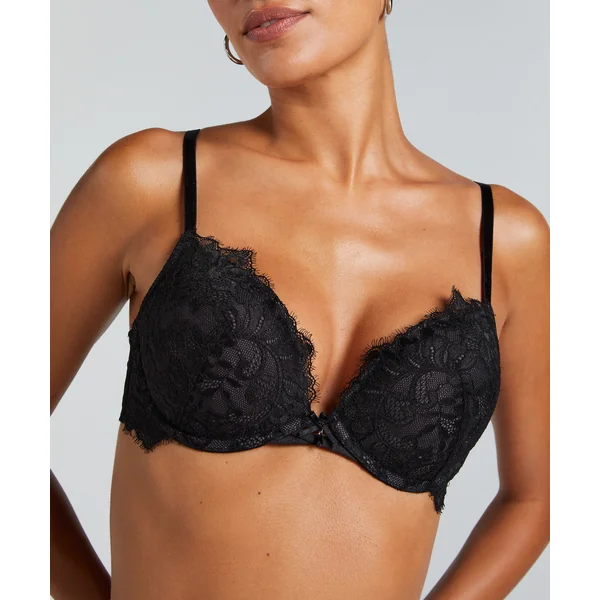 Soutien-gorge à armatures maximiseur préformé Char - Noir
