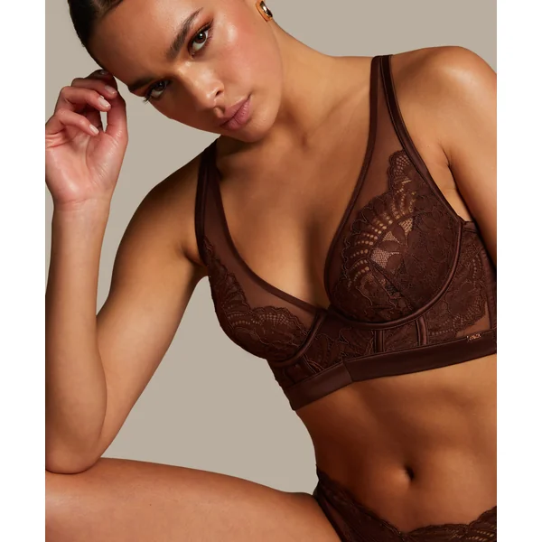 Soutien-gorge à armatures non préformé Indigo - Marron