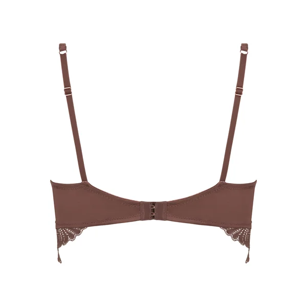 Soutien-gorge à armatures non préformé longline Indigo - Marron