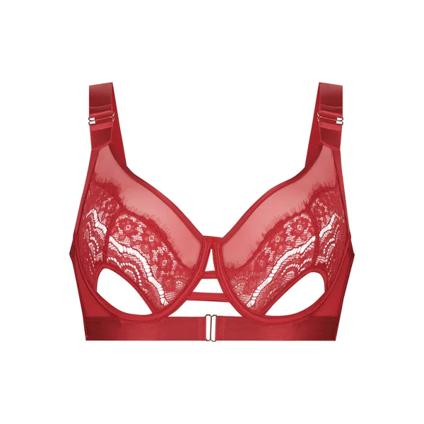 Soutien-gorge à armatures non-préformé Aurelia - Rouge
