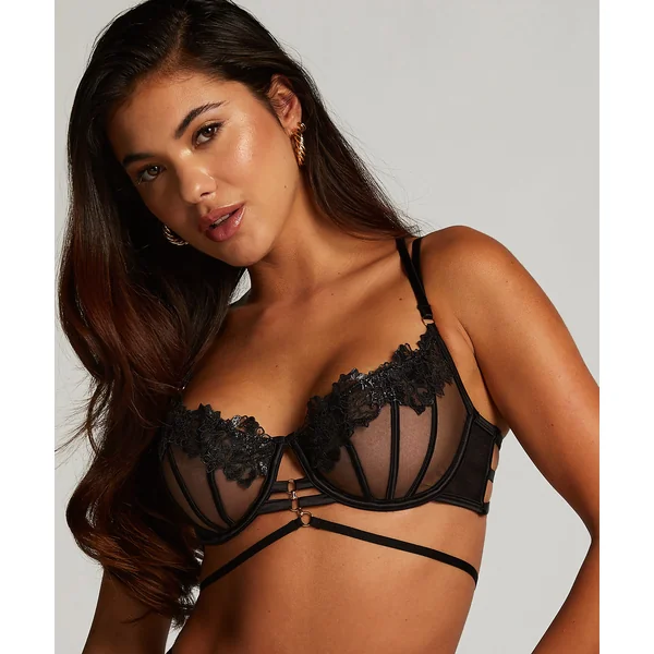 Soutien-gorge à armatures non-préformé Eros - Noir