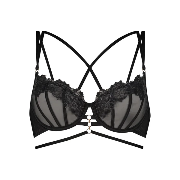 Soutien-gorge à armatures non-préformé Eros - Noir