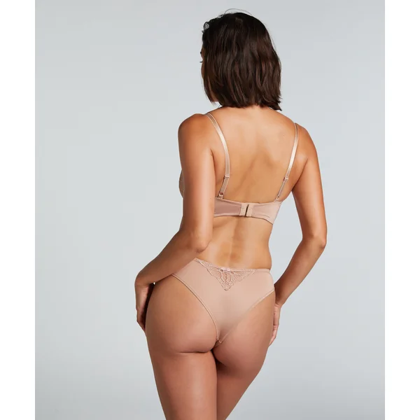 Soutien-gorge à armatures non-préformé longline Anya - Marron