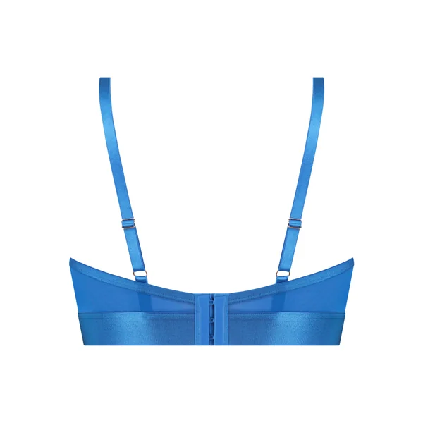 Soutien-gorge à armatures non-préformé longline Pleasure - Bleu