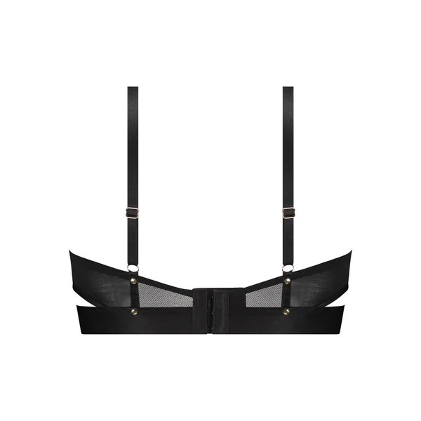Soutien-gorge à armatures non-préformé longline Sable - Noir