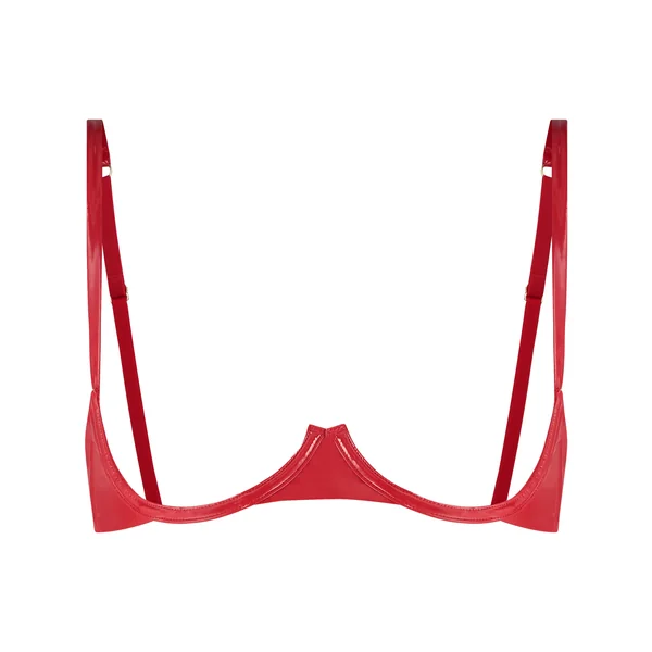 Soutien-gorge à armatures non-préformé sans bonnet Wilde - Rouge