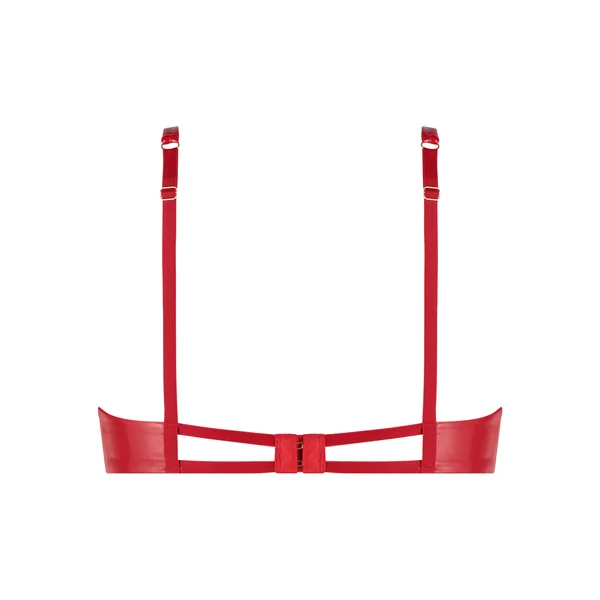 Soutien-gorge à armatures non-préformé sans bonnet Wilde - Rouge