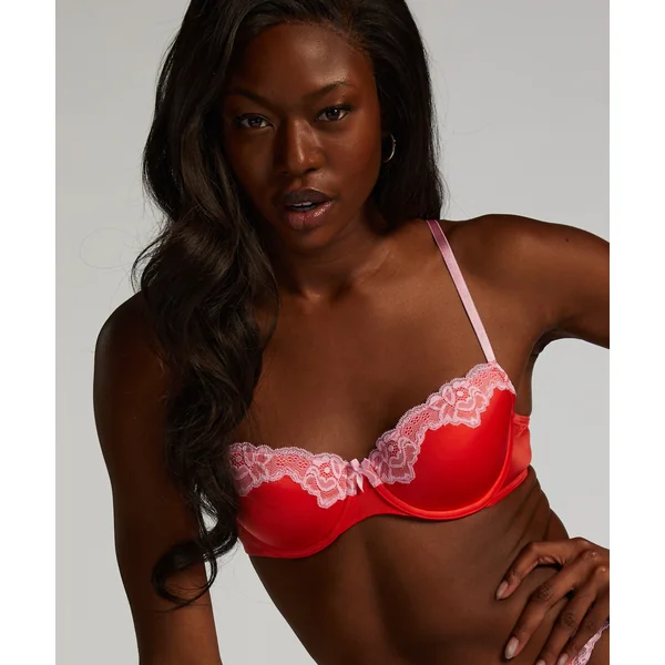 Soutien-gorge à armatures préformé Lace & Shine - Rouge