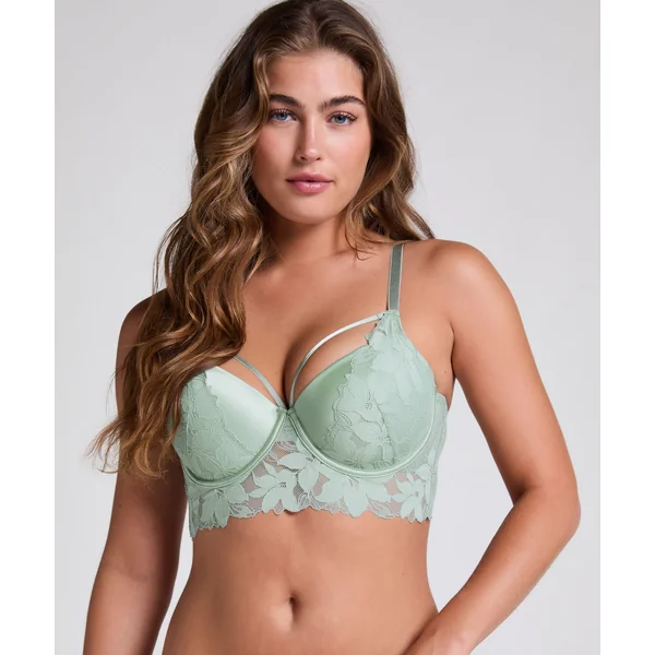 Soutien-gorge à armatures préformé longline Ingrid - Vert