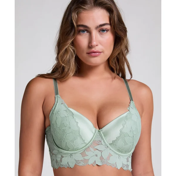 Soutien-gorge à armatures préformé longline Ingrid - Vert