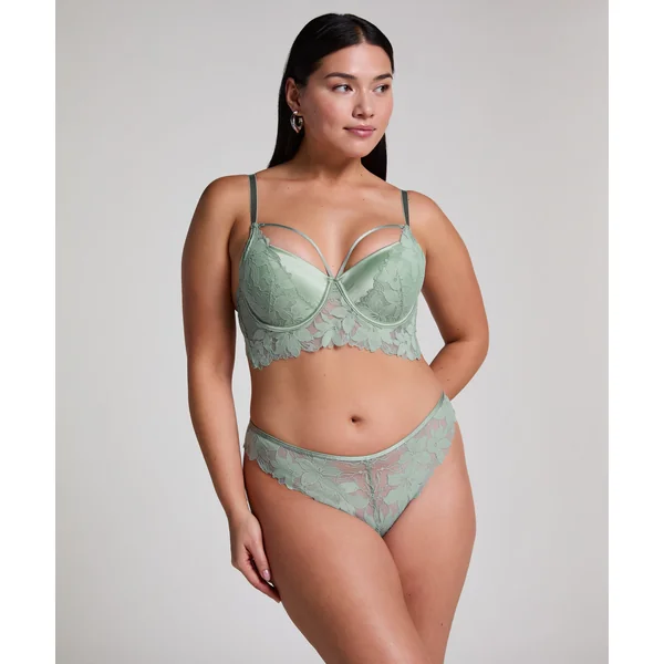 Soutien-gorge à armatures préformé longline Ingrid - Vert