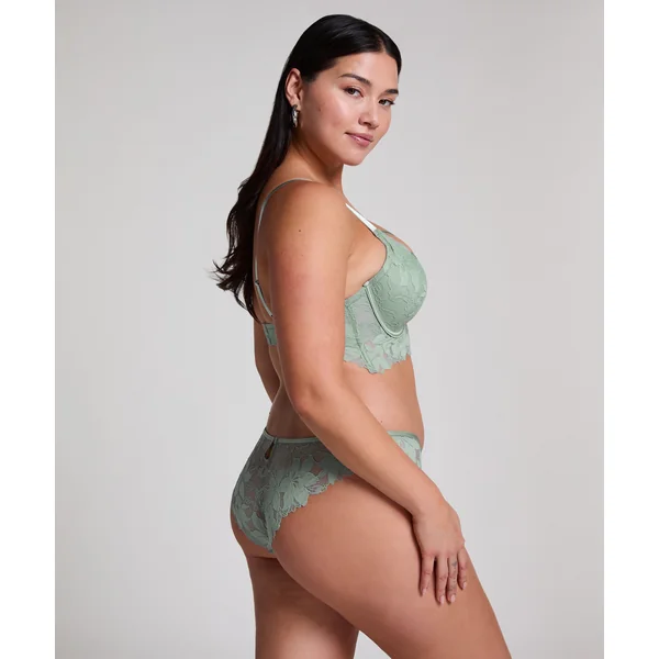 Soutien-gorge à armatures préformé longline Ingrid - Vert