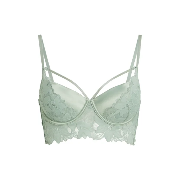 Soutien-gorge à armatures préformé longline Ingrid - Vert