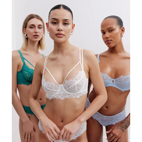 Soutien-gorge à armatures préformé longline Isabella - Blanc