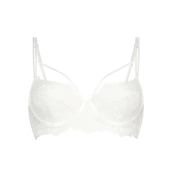 Soutien-gorge à armatures préformé longline Isabella - Blanc