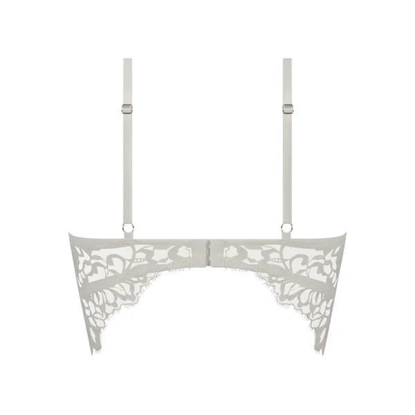 Soutien-gorge à armatures préformé longline Isabella - Blanc
