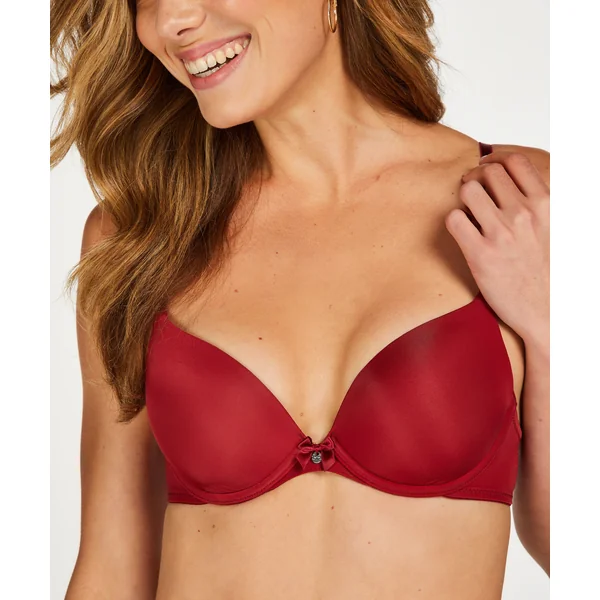 Soutien-gorge à armatures préformé Plunge - Rouge