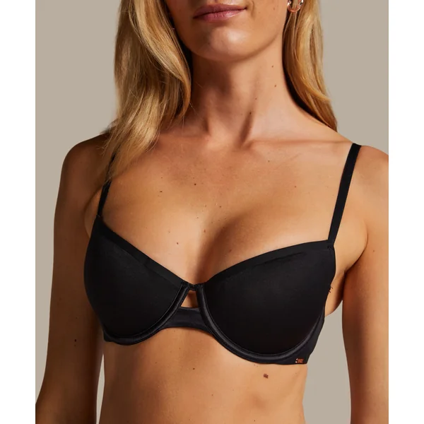 Soutien-gorge à armatures préformé push-up Essential - Noir