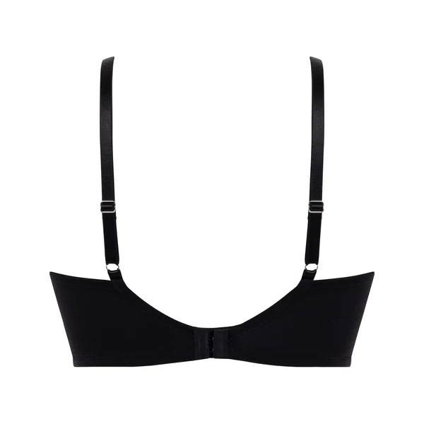 Soutien-gorge à armatures préformé push-up et longline Jemima - Noir