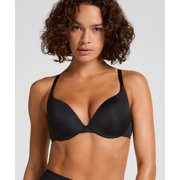 Soutien-gorge à armatures préformé push-up Smooth - Noir