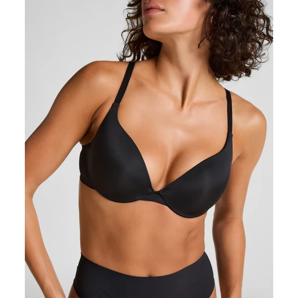 Soutien-gorge à armatures préformé push-up Smooth - Noir