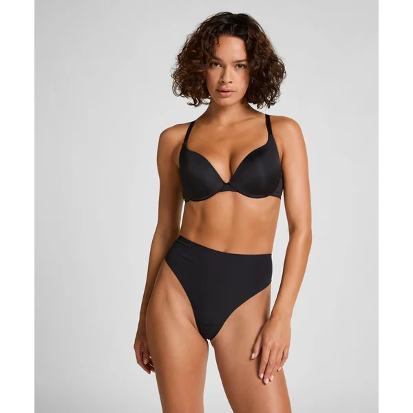 Soutien-gorge à armatures préformé push-up Smooth - Noir