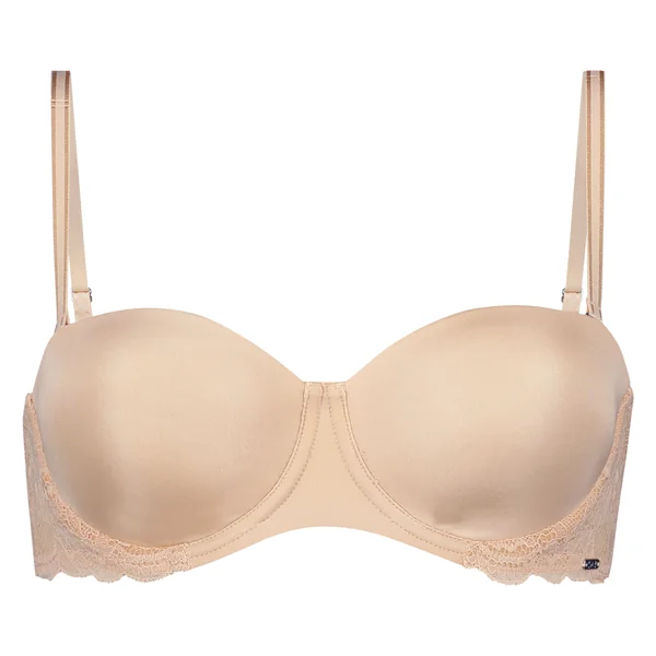 Soutien-gorge à armatures préformé sans bretelles Angie - Beige